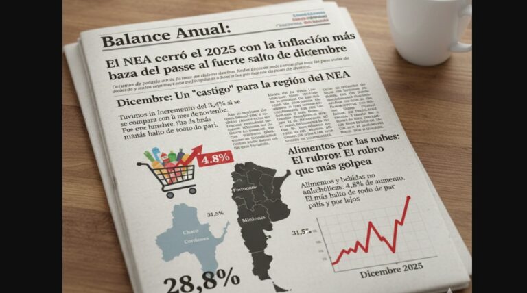 El NEA cerró el 2025 con la inflación más baja del país, pese al fuerte salto de diciembre