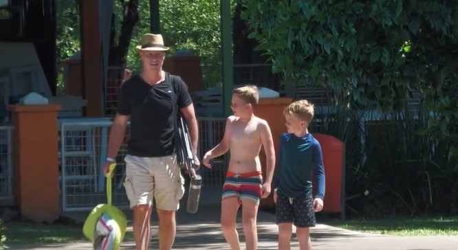 Familia de Alemanes Fueron Parte de Turistas que Visitaron el Parque Acuático y Camping Municipal