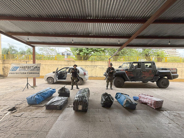 Procedimiento de Prefectura Formosa: secuestro de mercadería valuada en $500.000 en la vera del río