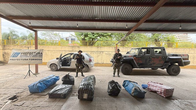 Prefectura Formosa secuestró mercadería de contrabando por más de medio millón de pesos