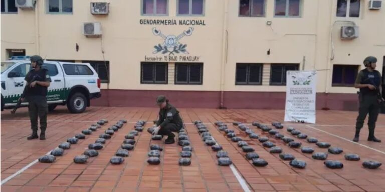 Formosa: Gendarmería incautó más de 104 kilos de marihuana en dos operativos