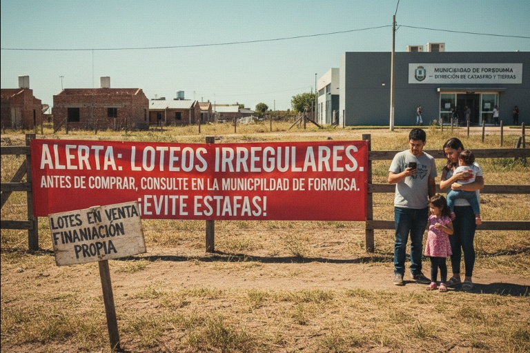 Crecimiento urbano: Se intensifican controles y advierten sobre estafas en la venta de lotes