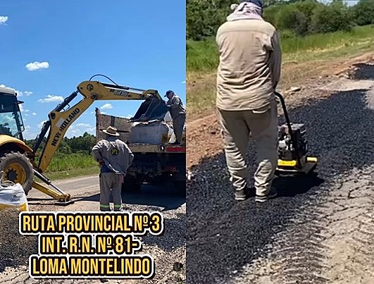 Vialidad Provincial reparó la Ruta Nº 3 en el tramo comprendido entre Colonia Pilagá y Loma Monte Lindo
