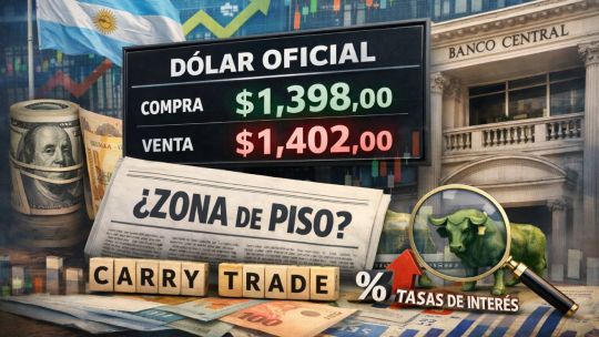 El dólar se plancha y está cerca de perforar los $1400: Qué impulsa la baja y a cuánto puede llegar