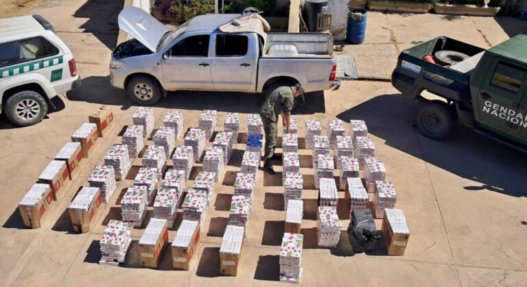 Formosa: Decomisan más de 27.000 atados de cigarrillos y materiales de construcción de contrabando en dos procedimientos