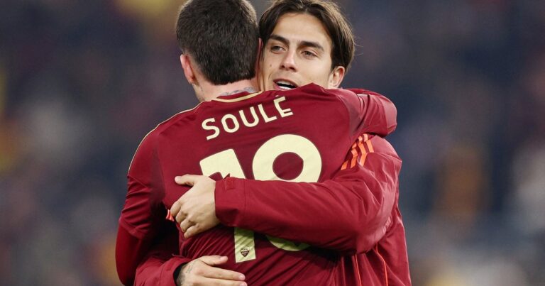 Ante el Napoli, Dybala se perdería el tercer partido consecutivo con la Roma: y Soulé?