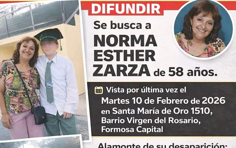Continúa la búsqueda de Norma Esther Zarza: su familia pide confirmar personalmente que está bien