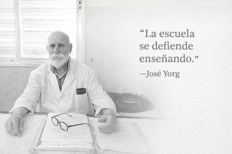 Ciclo lectivo 2026: Yorg predispuesto con mente y corazón en favor de los educandos