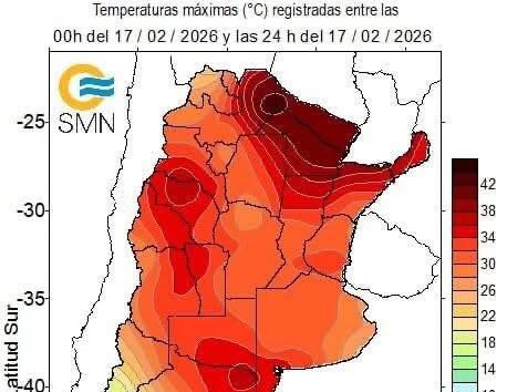 Ola de calor extrema en el norte: Formosa lideró con 43y una sensación térmica de 46