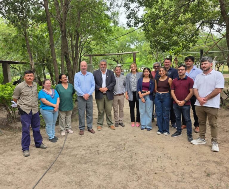 Recorrida en terreno del Rector de la UNaF junto a autoridades y técnicos por proyecto forestal integrador