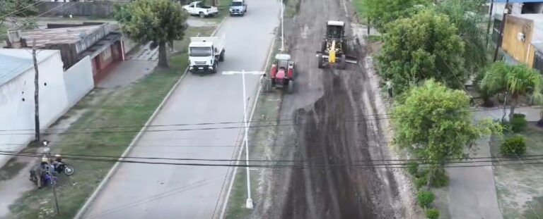 Avanza Ripio para Todos por Larralde, extendiendo la obra en un tramo mas