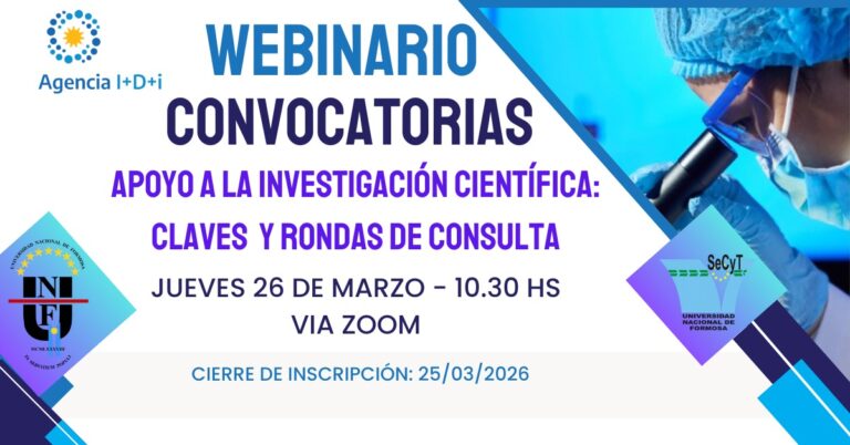SECyT UNaF invita al Webinario: claves y rondas de consulta