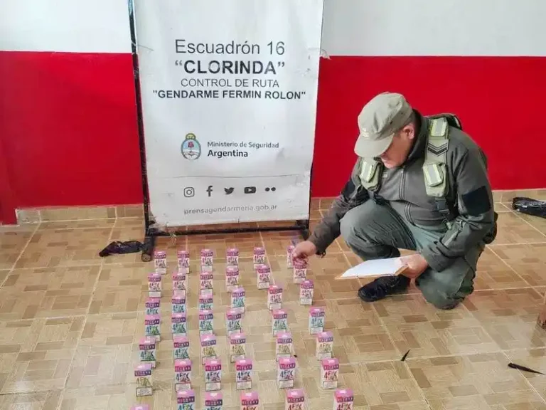 Mercadería de contrabando decomisada por Gendarmería en rutas de Formosa