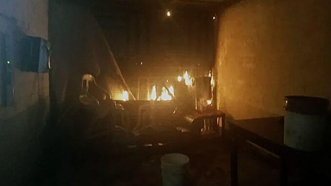 Vivienda incendiada en el barrio Fray Salvador Gurrieri de Formosa