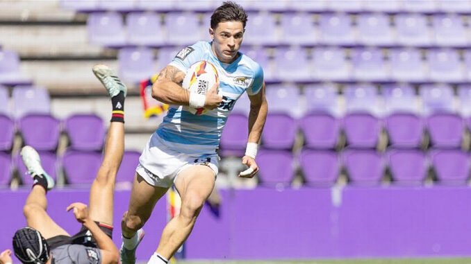 Jugadores de Los Pumas 7’s en el Seven de Valladolid