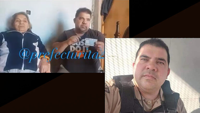 Luis Ortiz junto a su madre Rosalina Caballero en su hogar en Clorinda